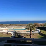 Face A La Belle Bleue - Avec Parking Clim Piscine Et アパート *